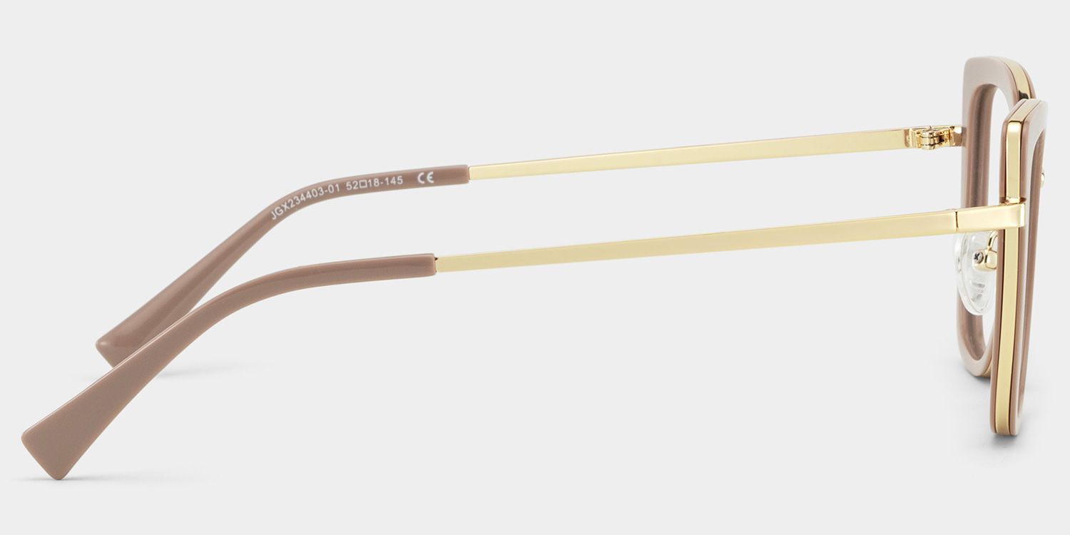 Leila Beige Frame Glasses with Butterfly Frame Online | ZEELOOL6