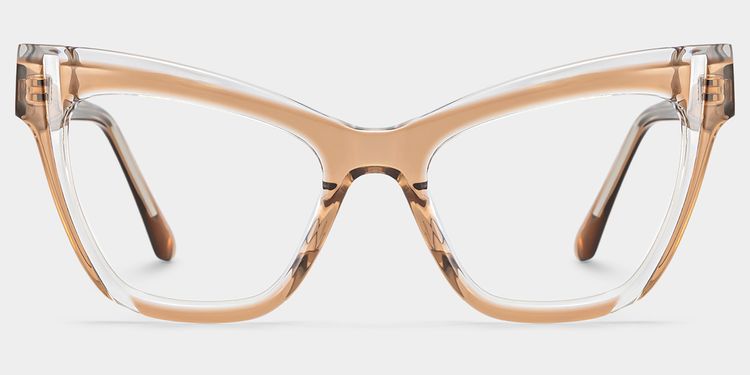 Saucie Cateye Brown Glasses