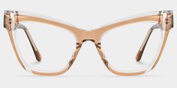 Saucie Cateye Brown Glasses1