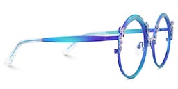 Nelida Round Blue Glasses5
