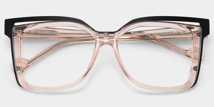 Twolla Square Beige Glasses