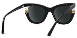 Pearl Cateye Black Glasses3