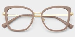 Leila Butterfly Beige Glasses4