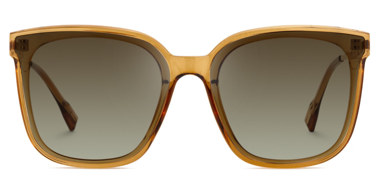 Tammie Square Brown Sunglasses