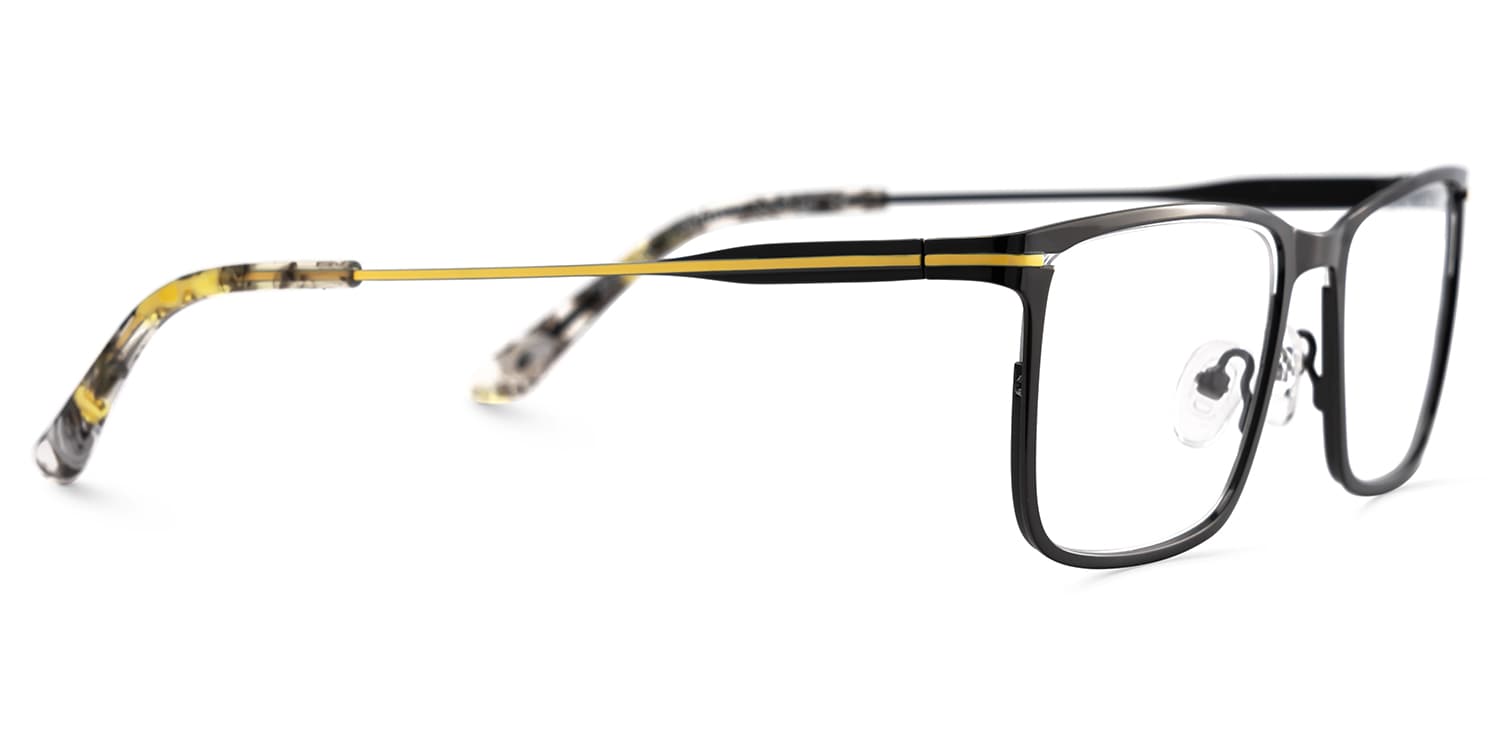 Thin Frame Rectangle Glasses With Adjustable Nose Pads4