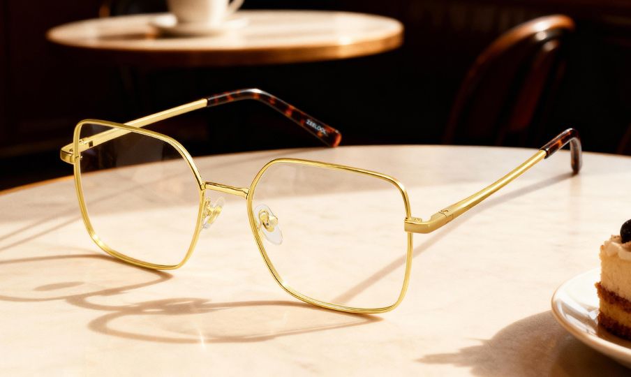 Abigail Tortoise Shell Glasses with Gold Arms for Women in Daily