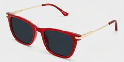 Selena Rectangle Red Glasses2