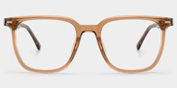 Eliza Light Brown Square Glasses1