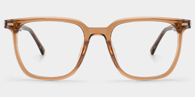 Eliza Light Brown Square Glasses