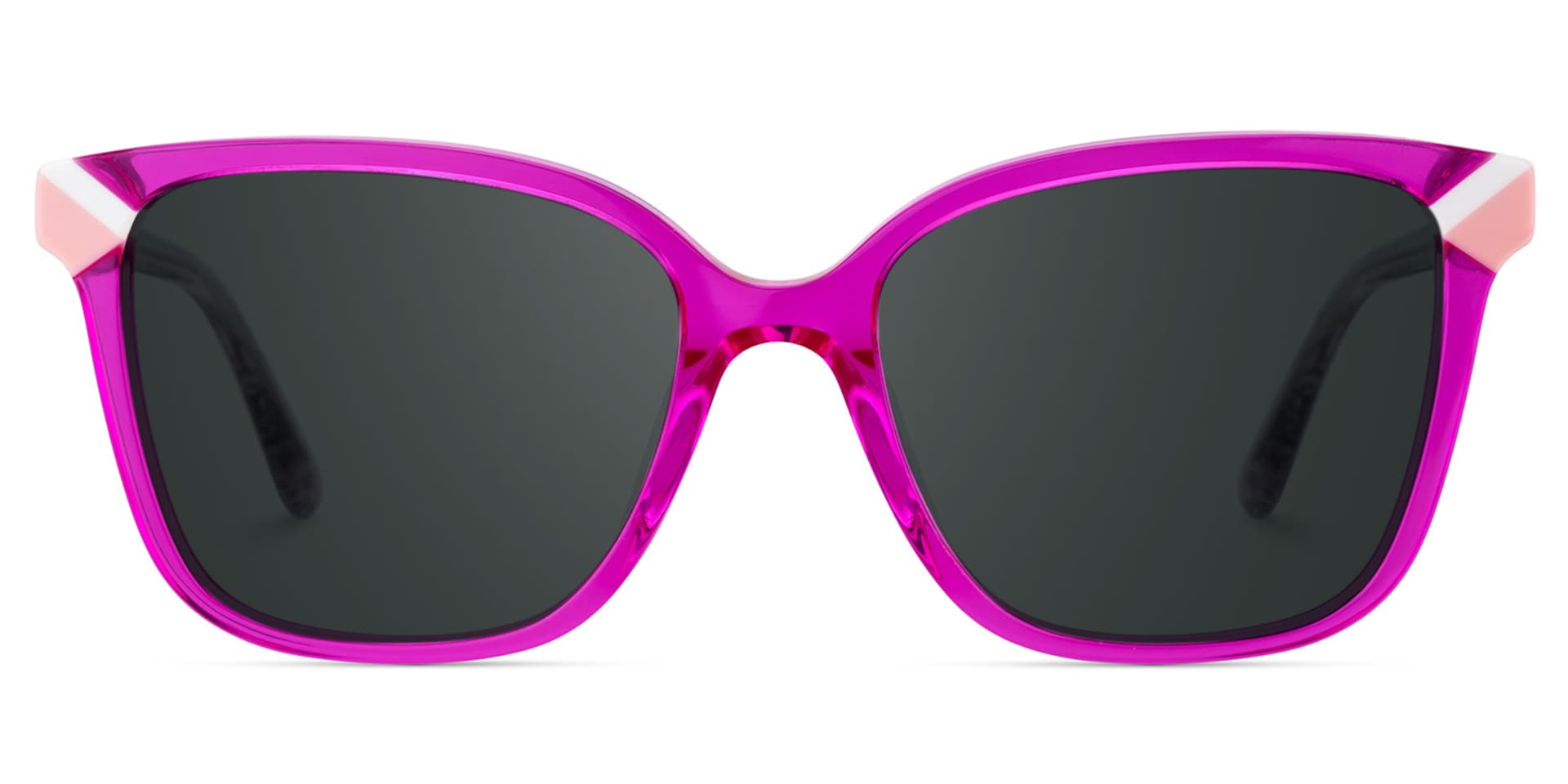 Thin Neon Pink Sunglasses Frame with a Square Shape1