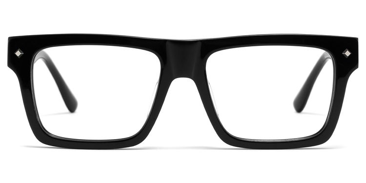 Trent Rectangle Black Glasses