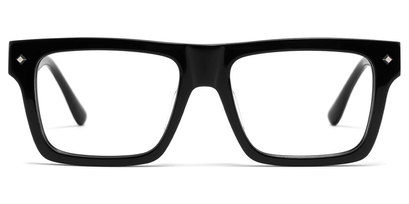 Trent Black Rectangle Glasses