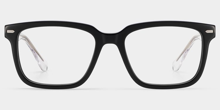 George Rectangle Black Glasses
