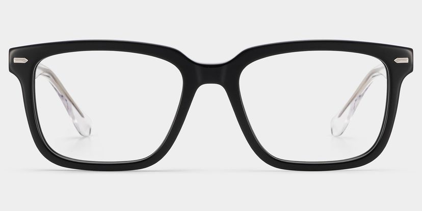 George Rectangle Black Glasses