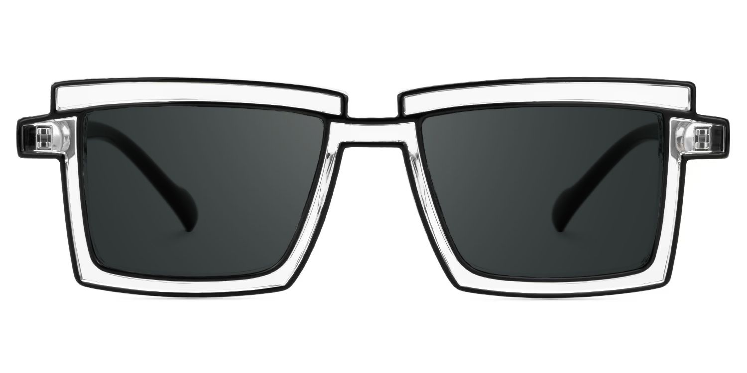 Zephyr Plastic Clear Frame Sunglasses | ZEELOOL0