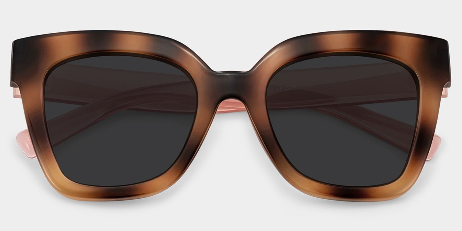 Malcolm Square Burnt Umber Sunglasses with Wide Frames2