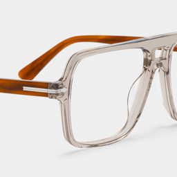 Easton Beige Aviator Glasses5