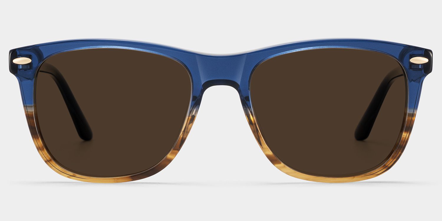 Atlas Rectangle Two-Tone Prescription Sunglasses | ZEELOOL0