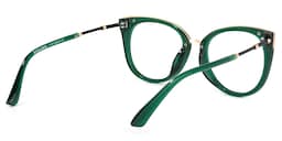 Dalton Cat Eye Dark Green Glasses4
