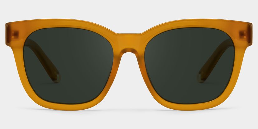 Azul Square Beige Polarized Sunglasses