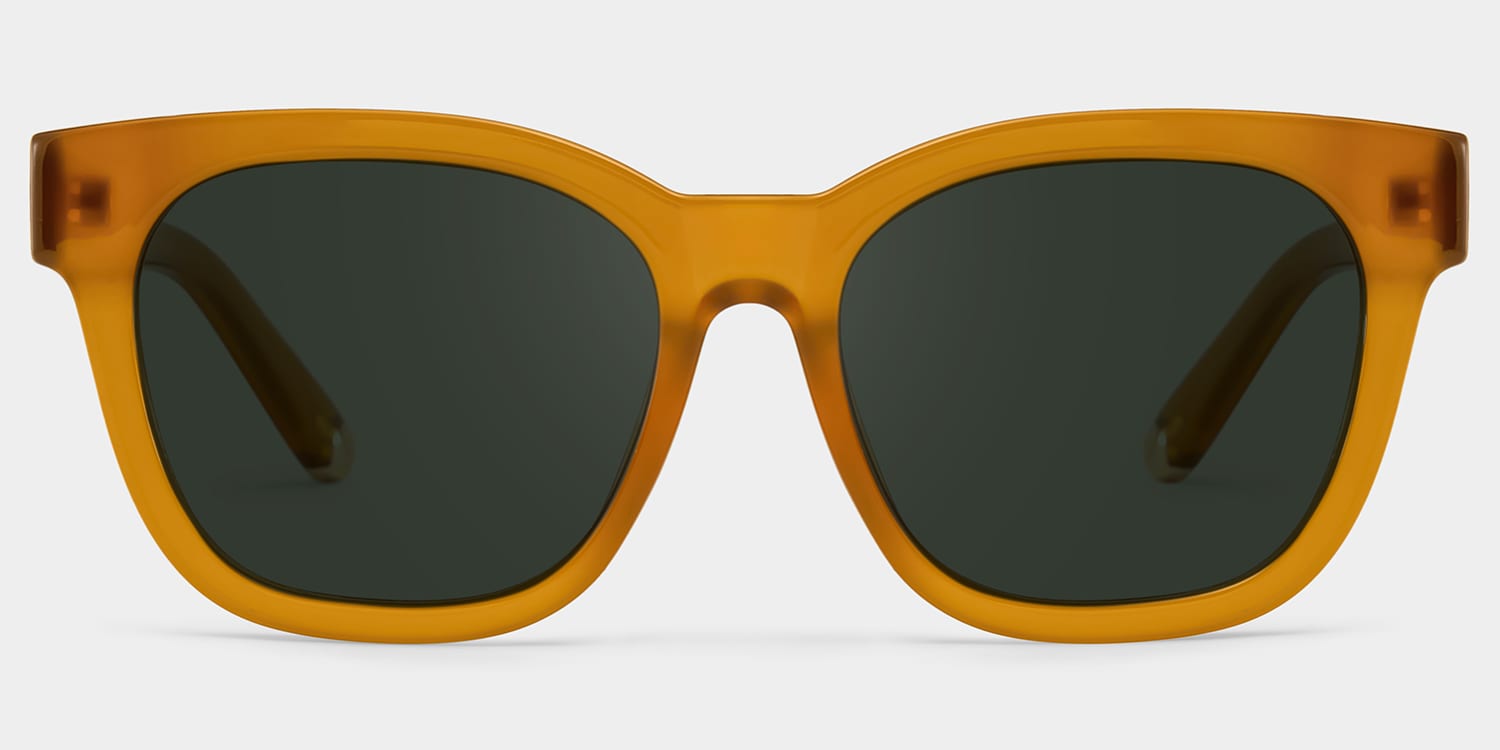 Azul Square Champagne Polarized Sunglasses