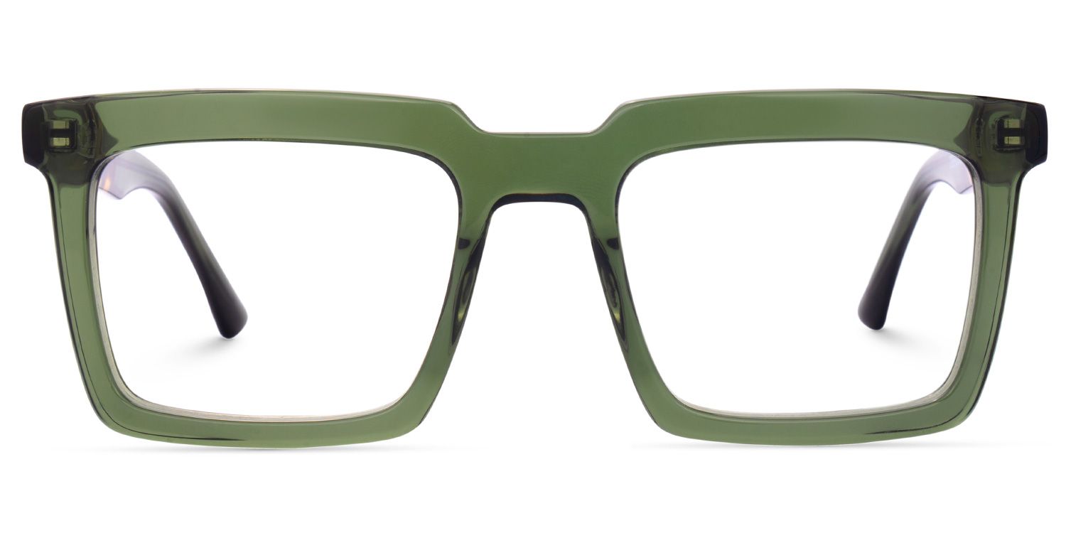 Leblanc Square Green Glasses For Men | Zeelool0