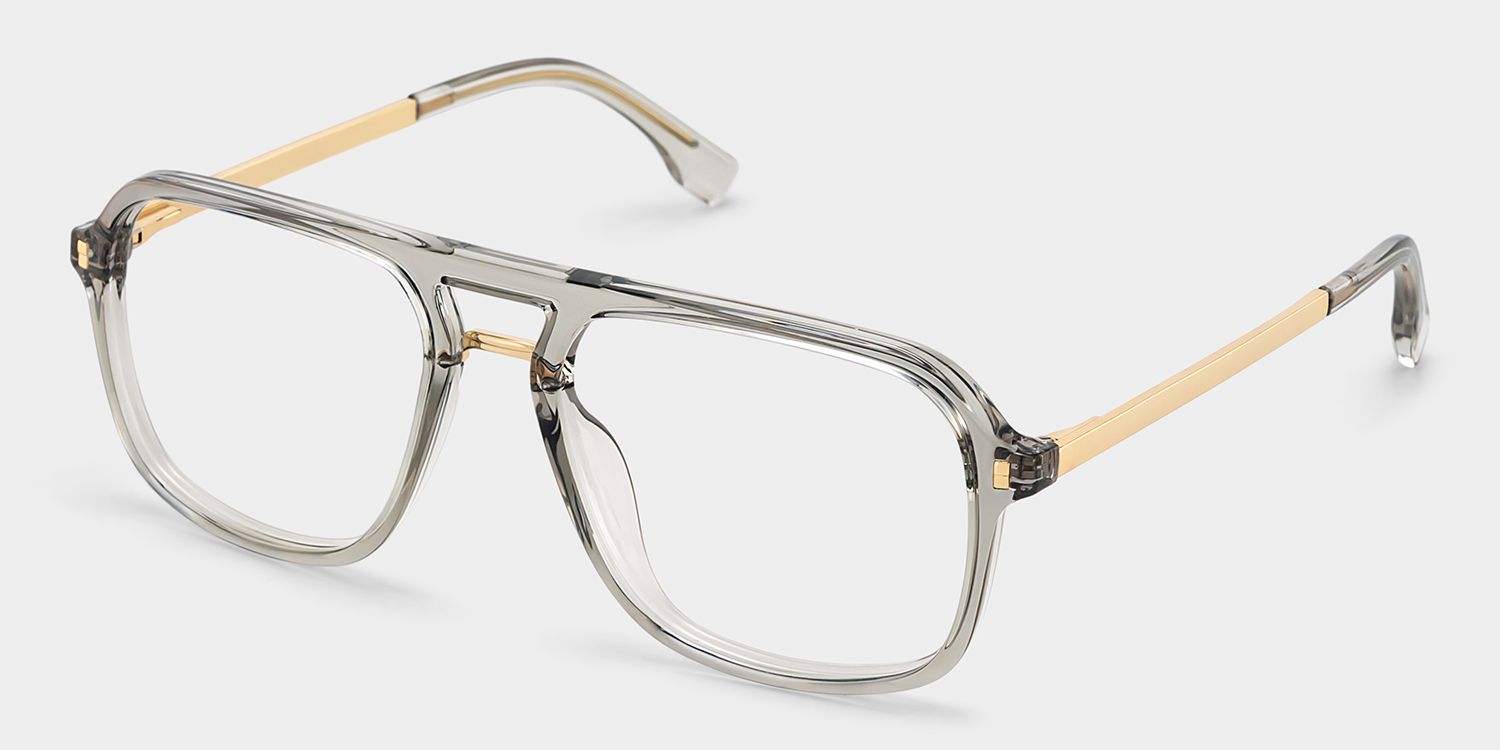 Aviator Kilworth Gray Glasses deals -Zeelool Glasses3