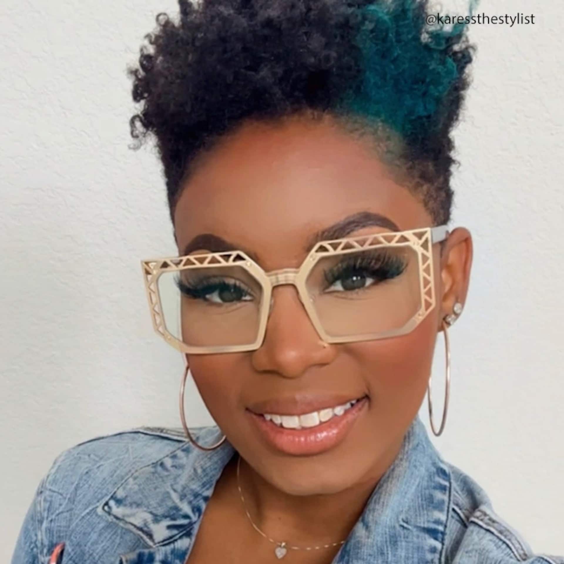 Adorno Square Gold Glasses | ZEELOOL Canada4