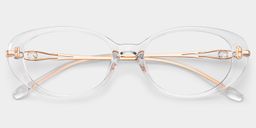 Blaire Oval Clear Glasses2