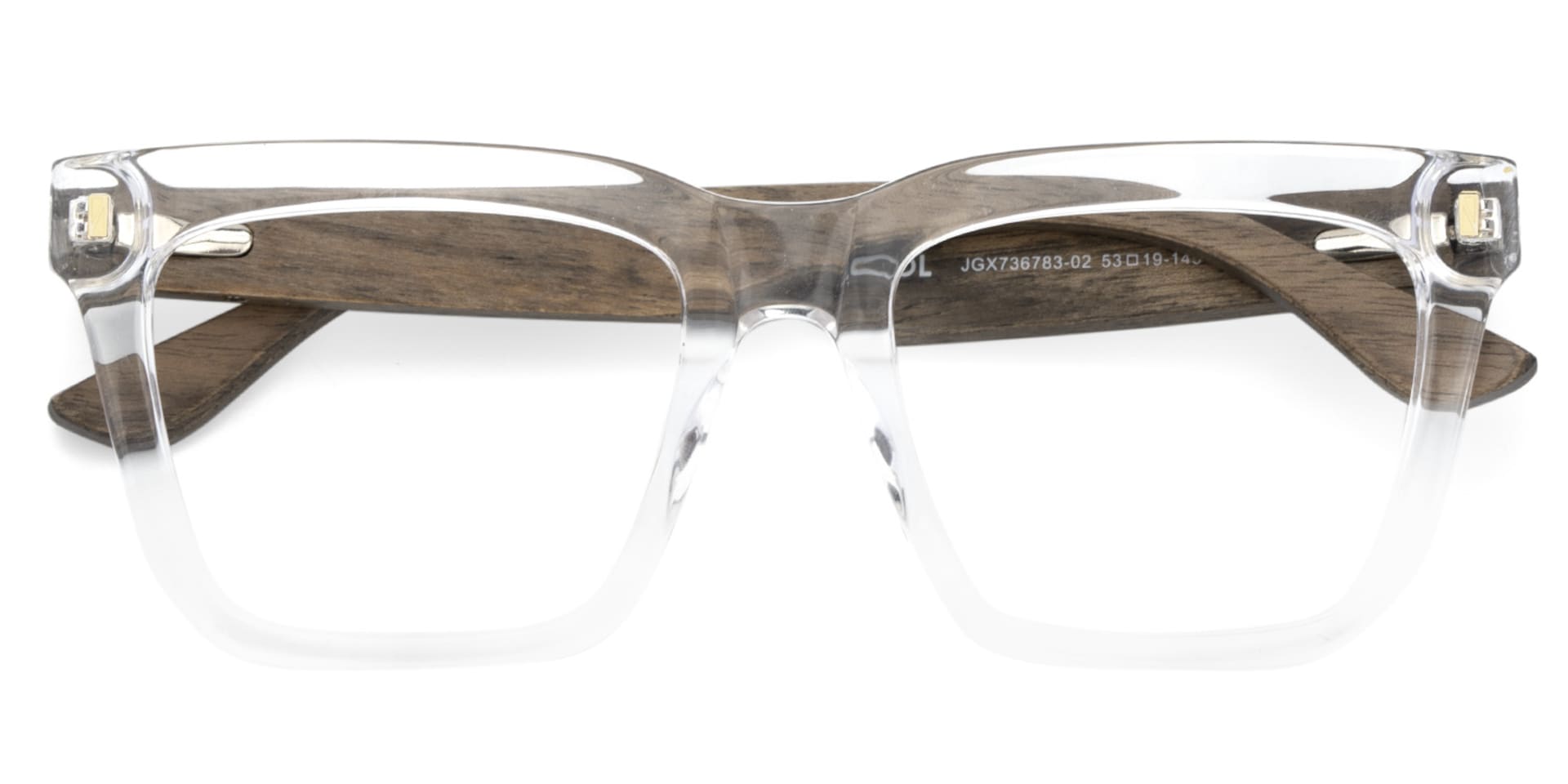 Rectangle Vintage Glasses With Wood Temples2