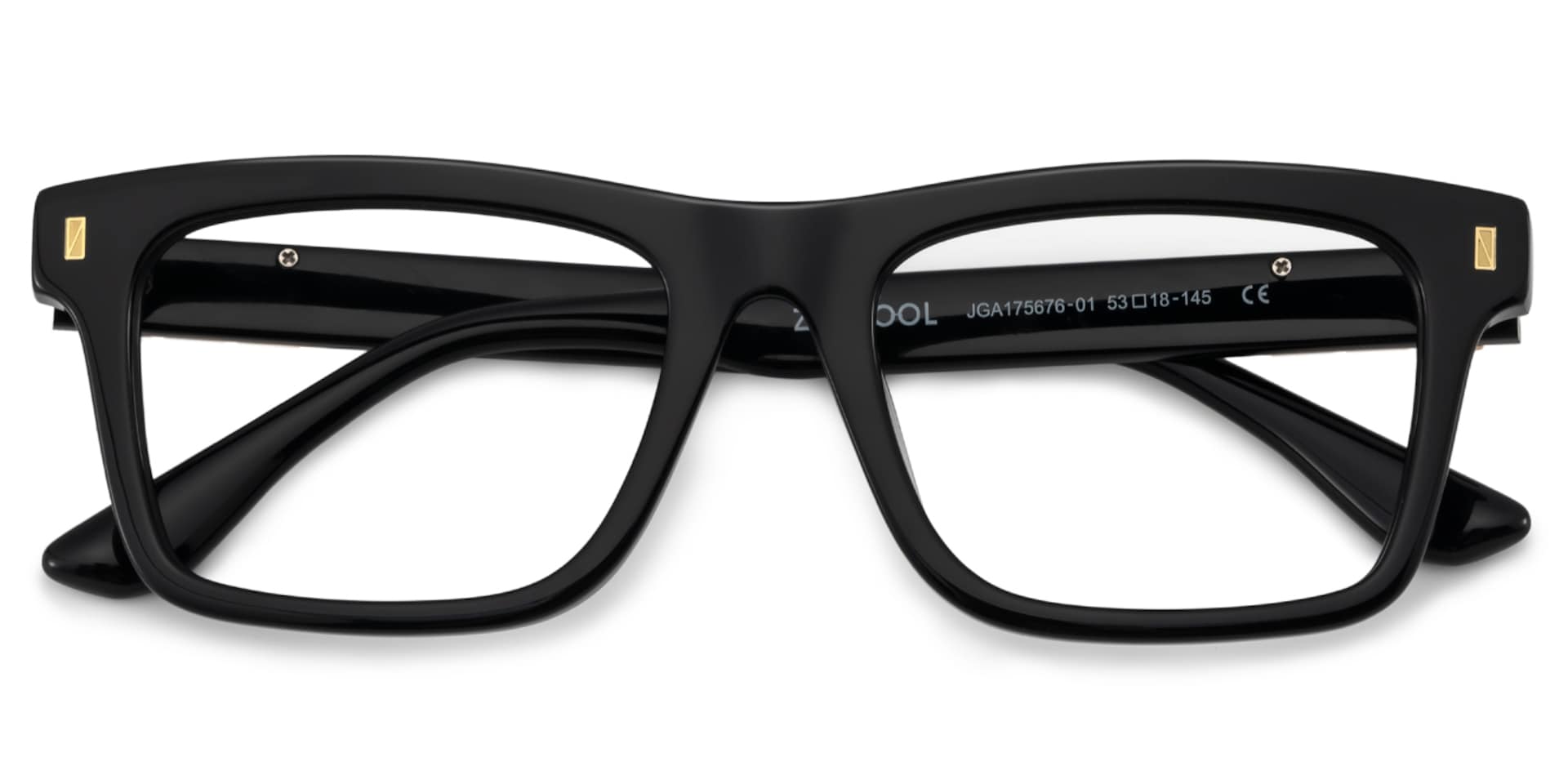Men's Black Eyeglasses With Rectangle Shape2