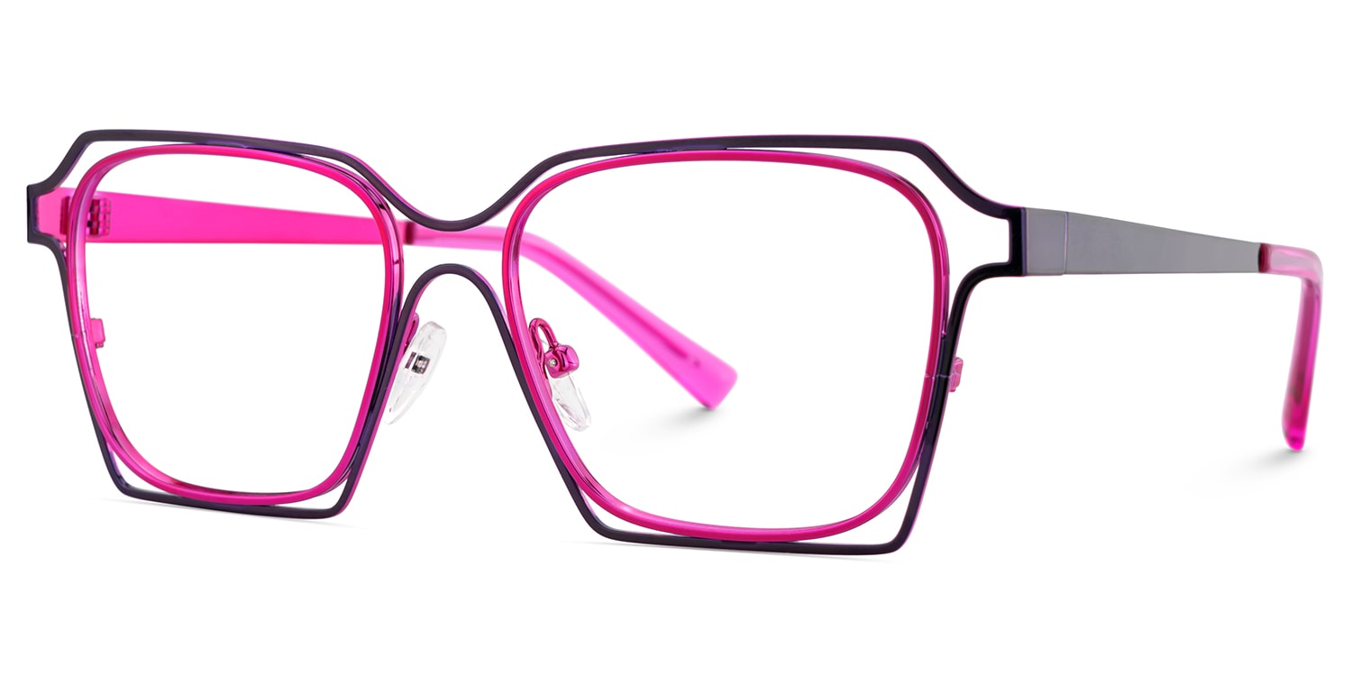 Foday Geometric Purple Glasses3