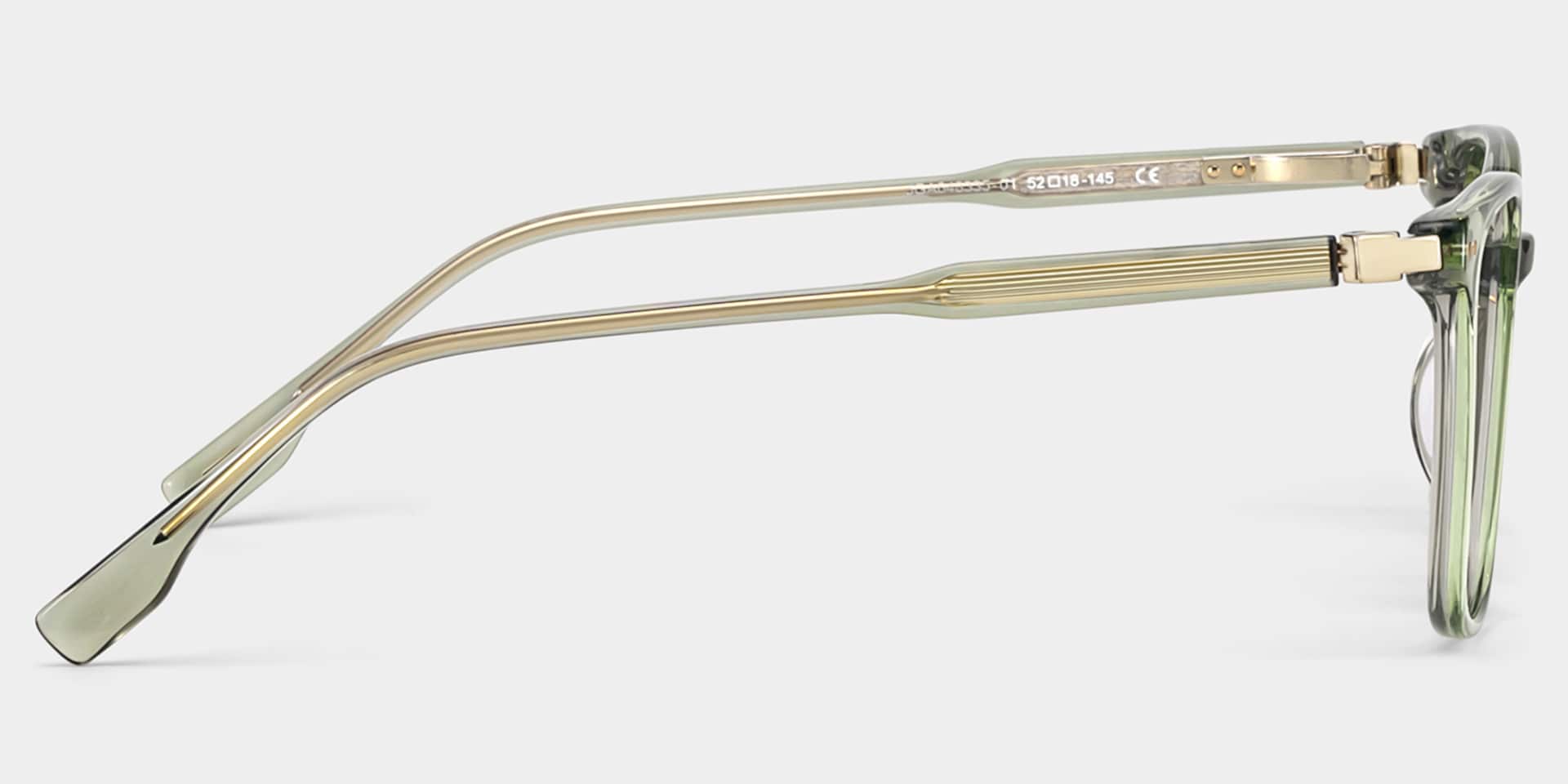 Zoe Green Frame Glasses with Square Frame Online | ZEELOOL7