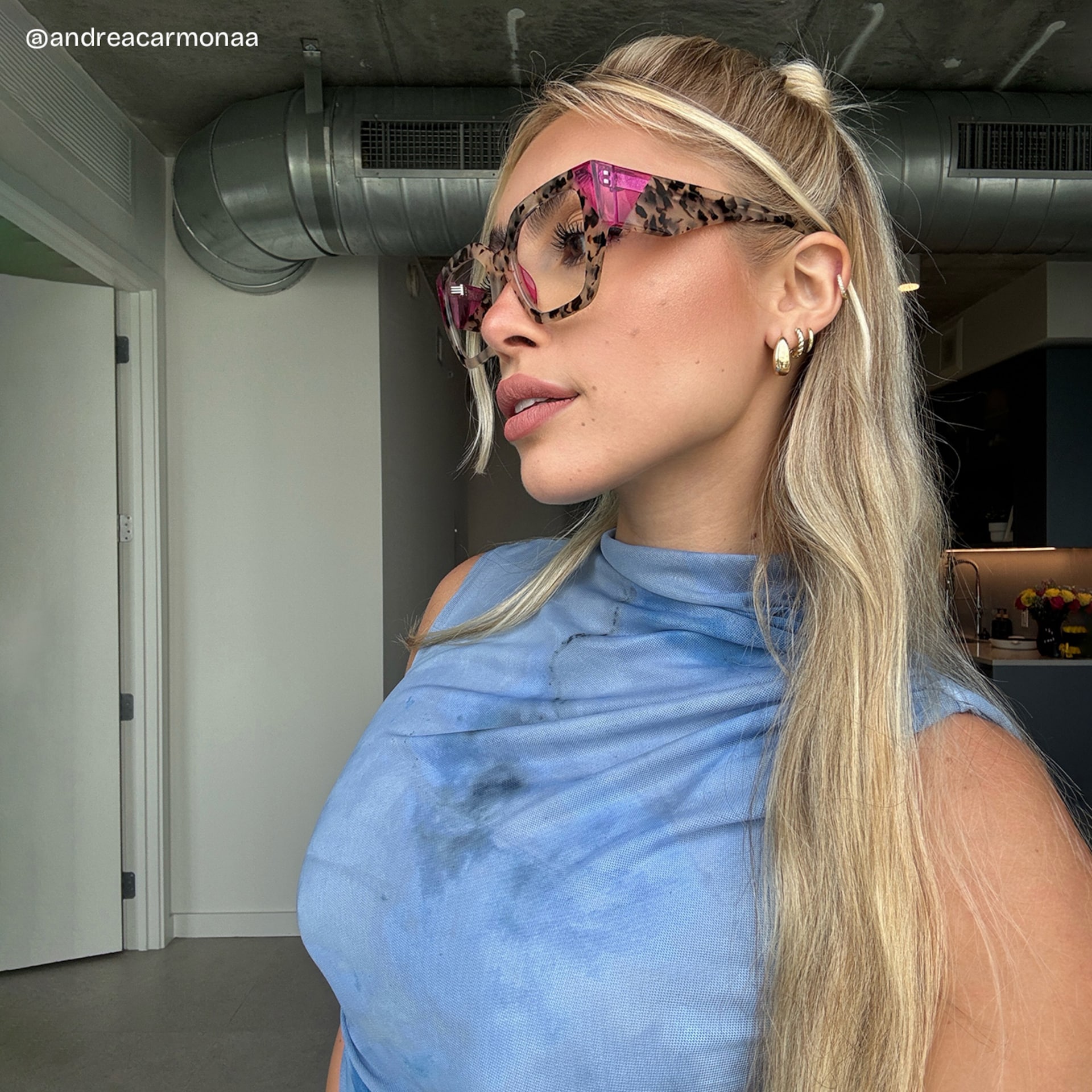 Viva Tortoise Frame Glasses with Square Frame Online | ZEELOOL7