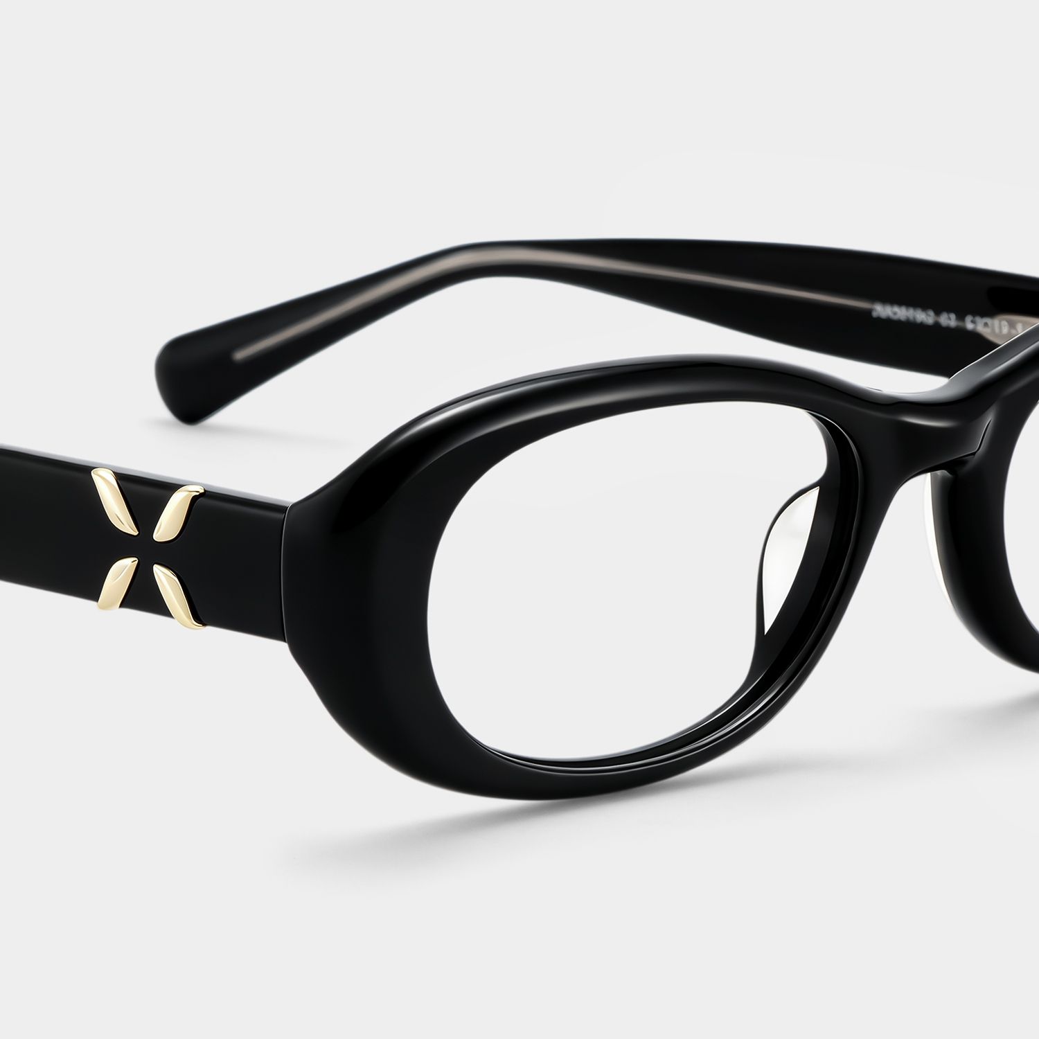 Catherine Black Oval Frame Glasses Online for Women | ZEELOOL5
