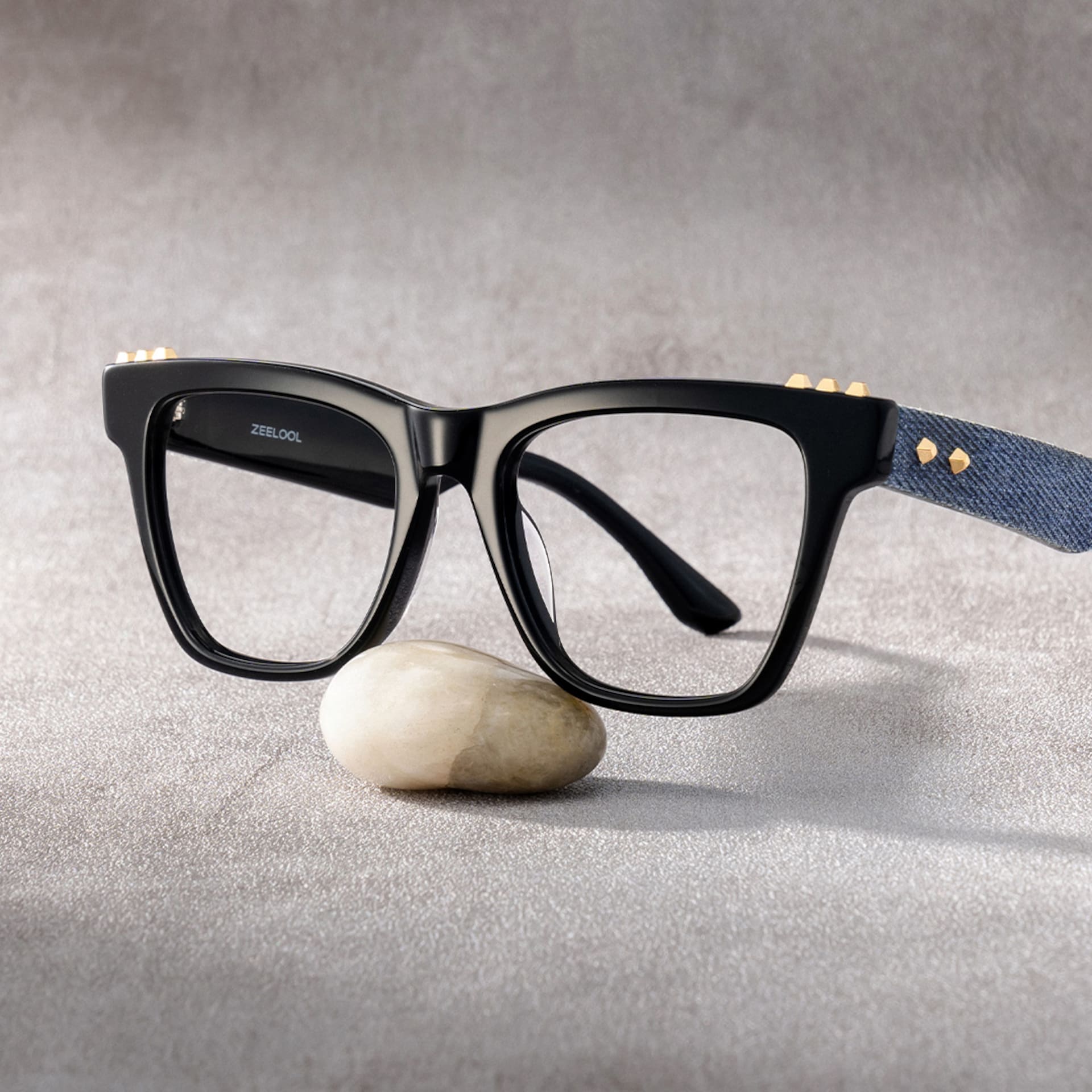 Soren Square Black Frame Eyeglasses for Woman| ZEELOOL0