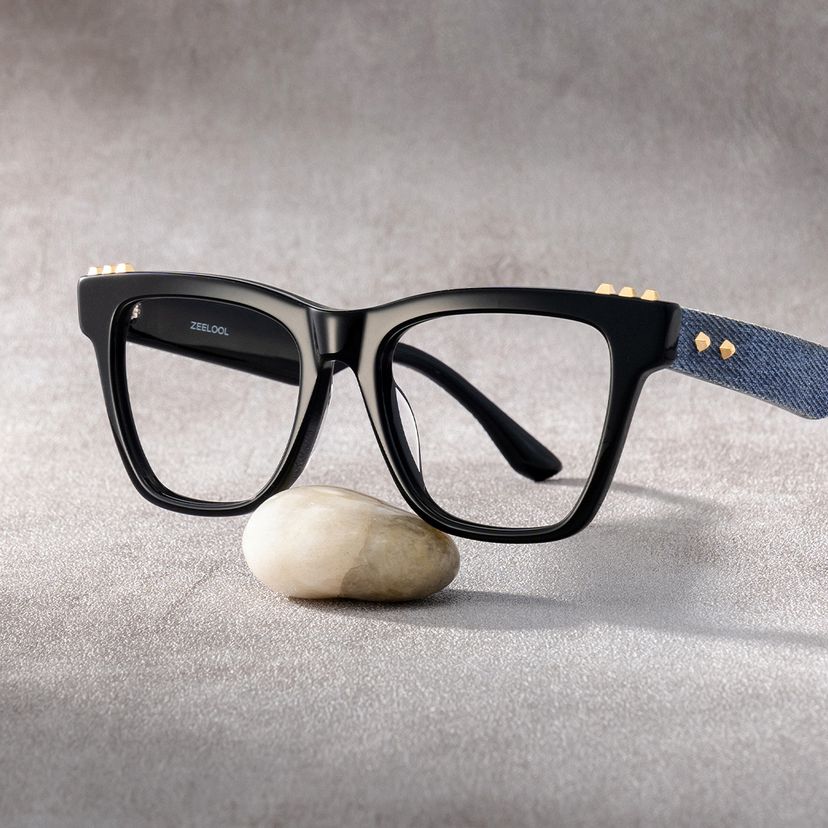 Soren Square Black Glasses