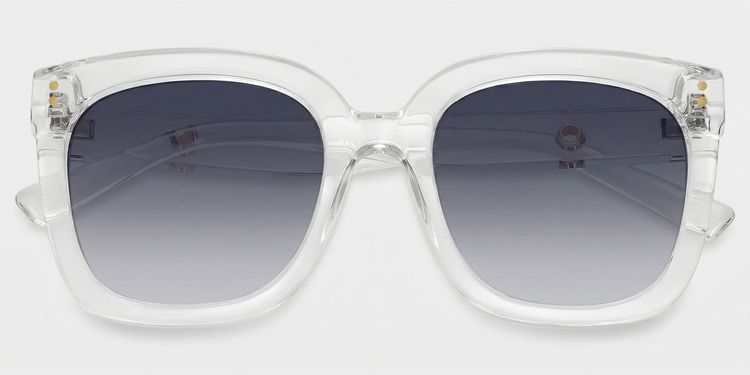 Ebony Square Clear Glasses