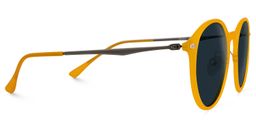 Dolores Round Yellow Sunglasses2