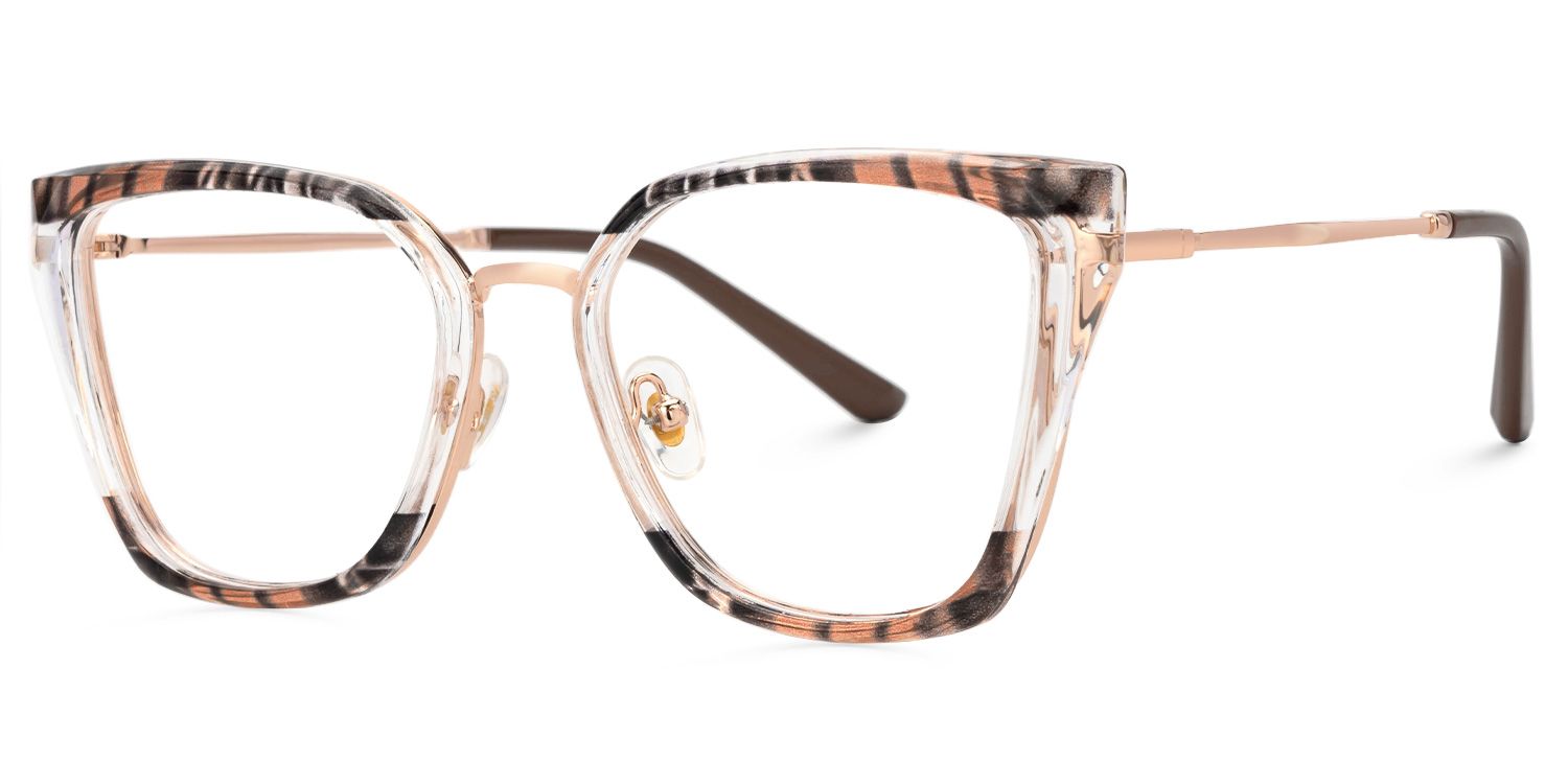 Martins TR90 Rectangle Brown Frame Glasses | Zeelool1