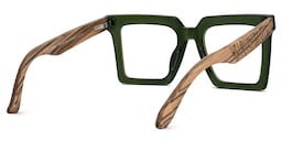 Pierre Square Green Glasses3
