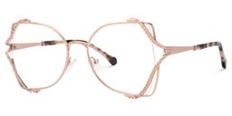 Mcconico Butterfly Rose-Gold Glasses1