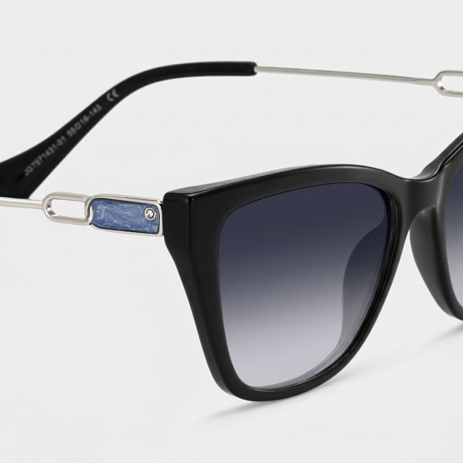 Celeste Cat Eye Style Black Frame Sunglasses | ZEELOOL4