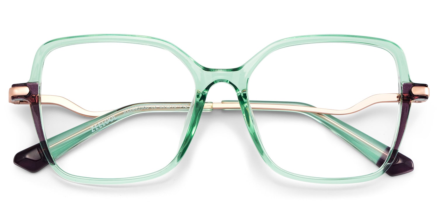 Rendon Square Green Glasses1