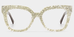 Renata Square Silver Glasses2