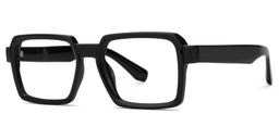 Fabien Black Rectangle Glasses1