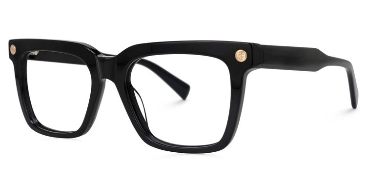 Rodriguez Rectangle Black Glasses