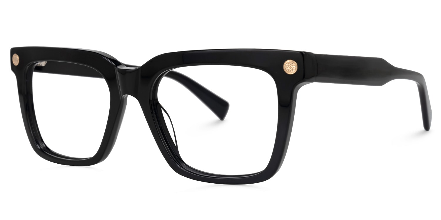 Rodriguez Rectangle Black Glasses
