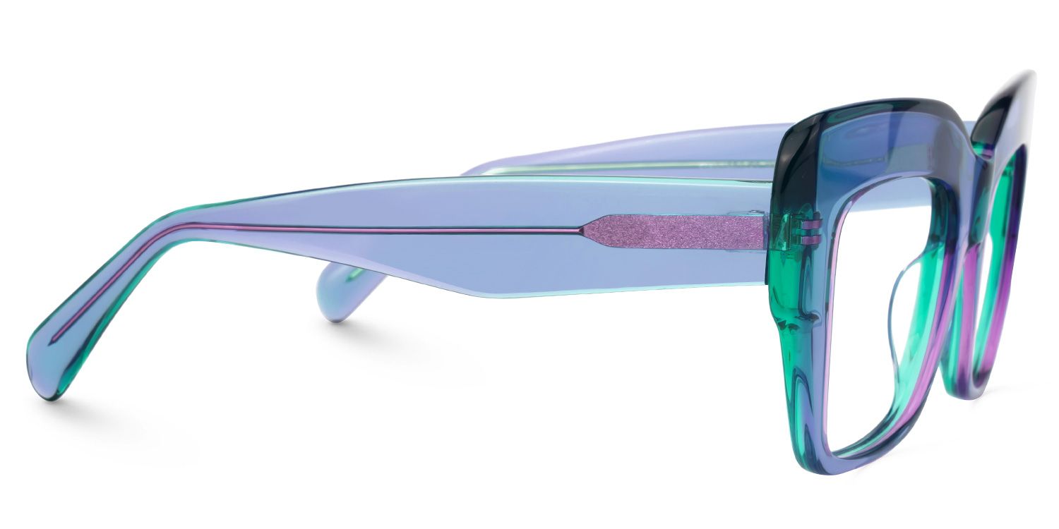 Charmaine Cat Eye Light-Purple Glasses | Zeelool Glasses2