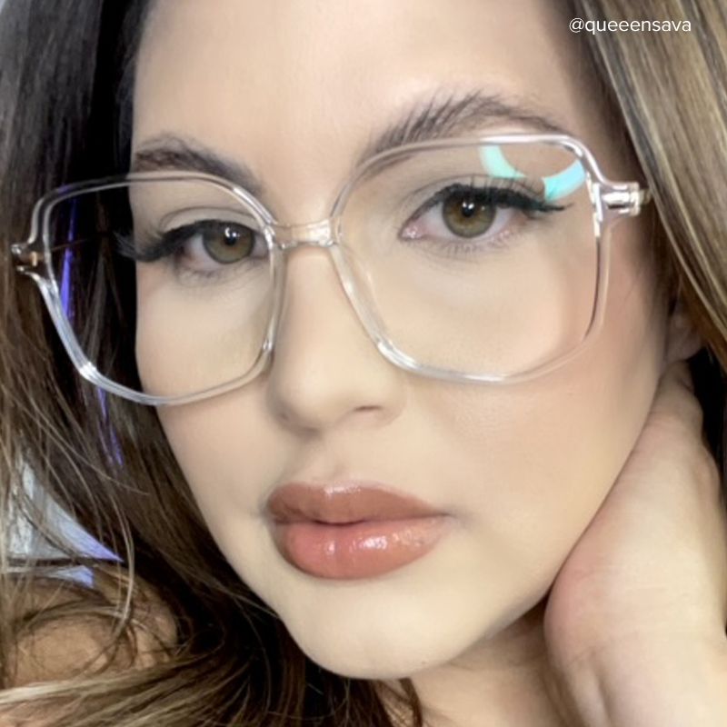 Payton Geometric Clear Eyeglasses | Zeelool Optical7